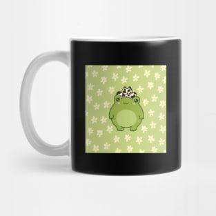 Riding into Cuteness: Cute Frog with Cowboy Hat Sheriff and Chubby Cowgirl Toady Embrace the Western Rodeo Spirit! Mug